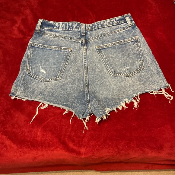 Cut off denim short shorts in size 10 by Wild Fable - Picture 2 of 5
